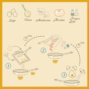 Recipe vector Illustration Stock Illustration