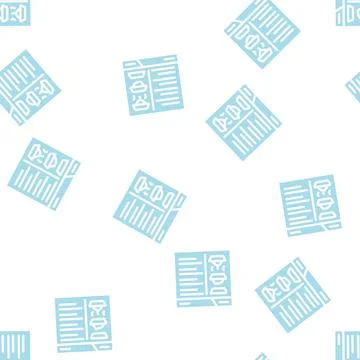 Recipe website glyph vector seamless pattern 스톡 일러스트