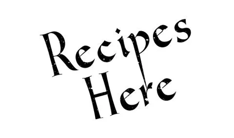 Recipes Here rubber stamp イラスト素材