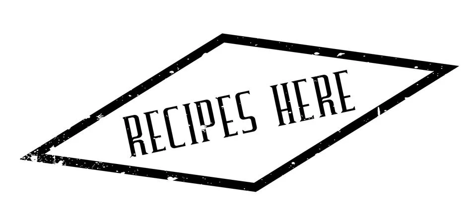 Recipes Here rubber stamp Stockillustratie