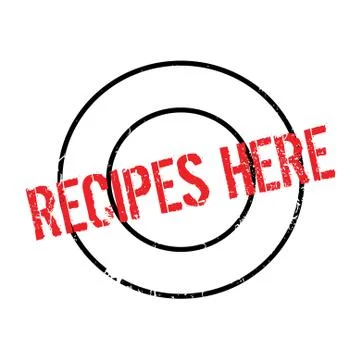 Recipes Here rubber stamp Stockillustratie