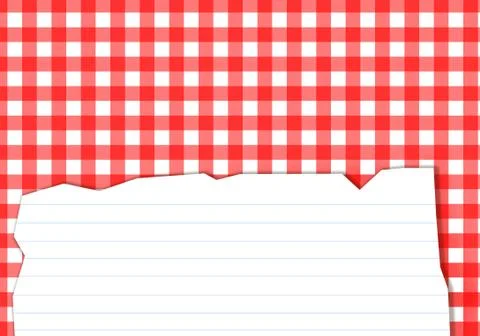 Recipes sheet Stock Illustration