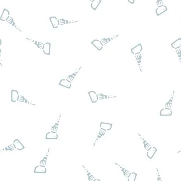 Reciprocating saw tool glyph vector seamless pattern Stock Illustration