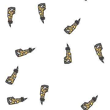 Reciprocating saw tool vector seamless pattern イラスト素材