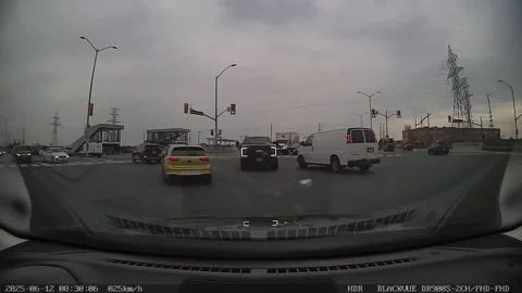 Reckless Driver Totaled My Car Running From the Cops, Mississauga, Ontario, Cana Stock Footage 329062944