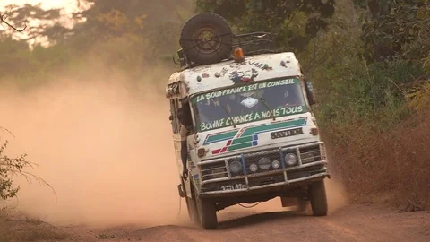 Reckless Driving in Africa Video stock 74357661