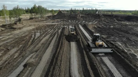Reclamation of soil contaminated with oil Stock Footage 170295376