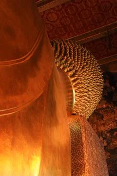 Reclining buddha image Stock Photos
