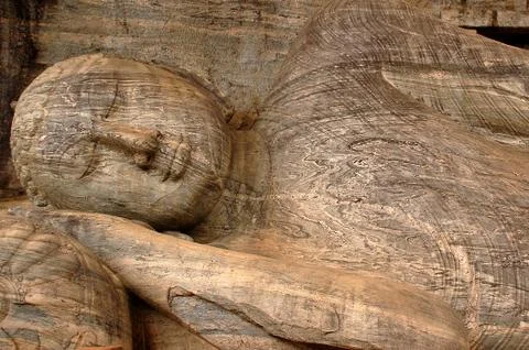 Reclining buddha Stock Photos