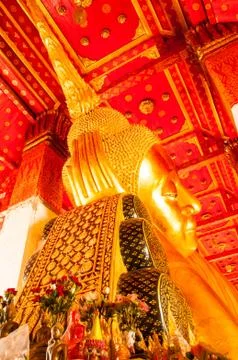 Reclining buddha Stock Photos