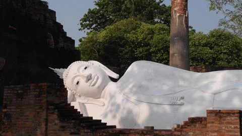 The reclining Buddha . Stock Photos