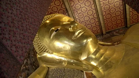 The Reclining Buddha at Wat Pho 2 Stock Footage 229767480