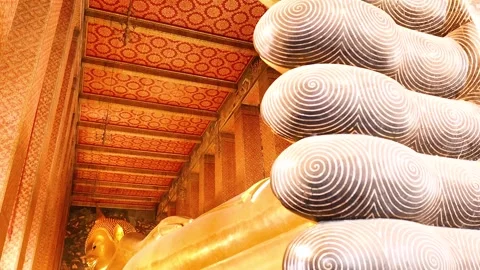 Reclining Buddha at Wat Pho Stock Footage 316806872