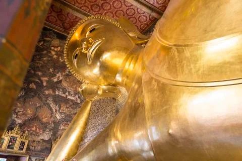 Reclining Buddha, Wat Pho Stock Photos