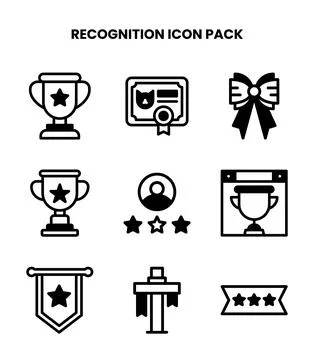 Recognition DuoTone UI Icons Pack Stock-Illustration