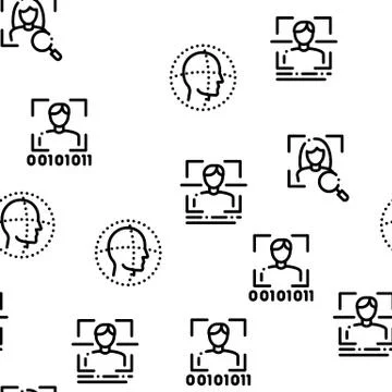 Recognition Seamless Pattern Vector 스톡 일러스트
