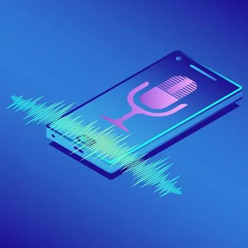 Recognition of voice Stock Illustration