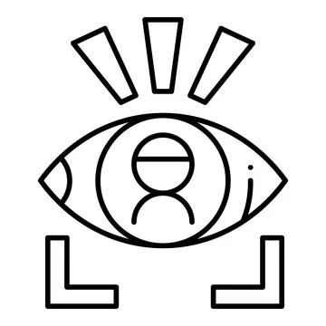 Recognize Line Icon Stock Illustration