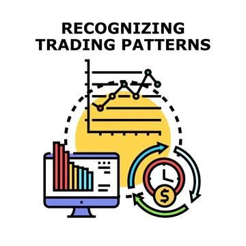 Recognizing trading patterns for financial market analysis Illustrazione stock