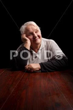 Recollecting something good Stock Photos