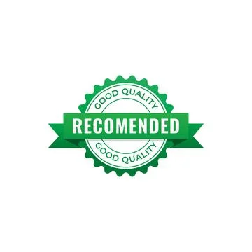 Recomended stamp vector illustration isolated on white background. Good Qua.. Stock Illustration
