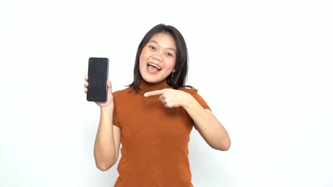 Recommend Application, Showing blank Screen smartphone Stock Footage 166605518