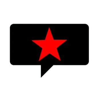 Recommend icon on white background. recommendations sign. balloon and star sy Stock Illustration