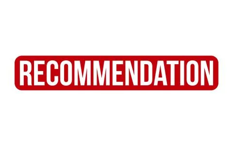 Recommendation Rubber Stamp Seal Vector Stock Illustration