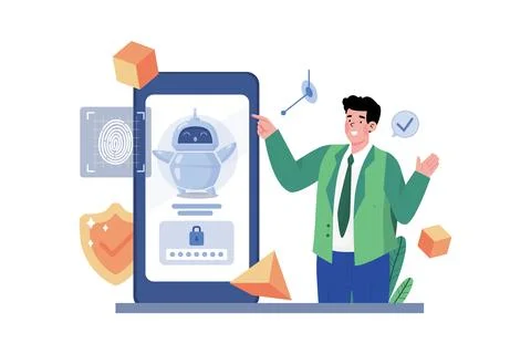 Recommendation systems personalize user experiences. Stock Illustration