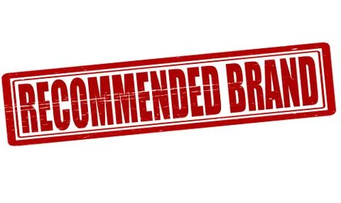 Recommended brand Stock Illustration