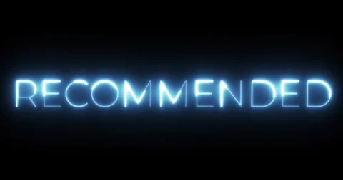Recommended neon text animation Vidéo 287405325