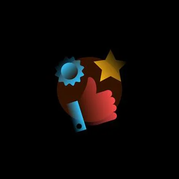 Recommended. Vector icon in gradient style. Editable illustration Stock Illustration