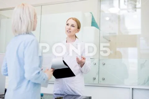 Recommending medicine Stock Photos