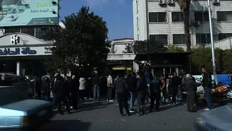 'Reconciliation centers' open in Damascus to regularise situation of former regi Stock Footage 296060810