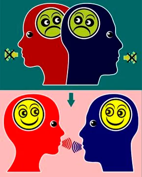 Reconciliation through Communication Stock Illustration