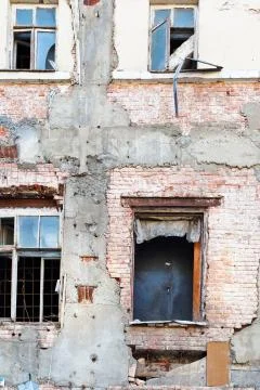 Reconstructed house Stock Photos
