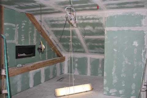 Reconstruction of the attic Stock Photos