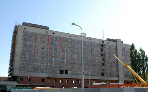 Reconstruction of a building Stock Photos