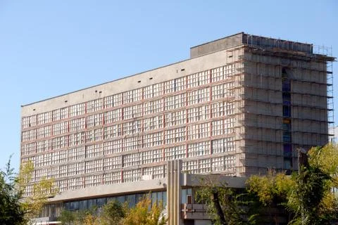 Reconstruction of a building Stock Photos