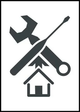 Reconstruction of house Stock-Illustration