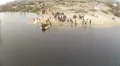 Reconstruction of military scene period 1943 year WW2 in Ukraine. Crossing re HD Footage