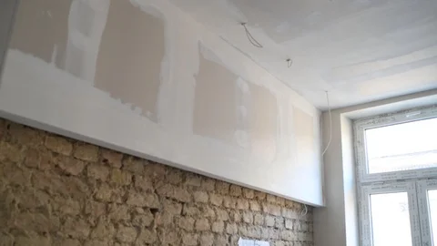 Reconstruction of old apartment Stock Footage 126710512