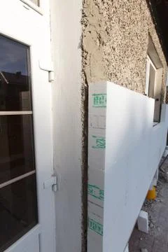 Reconstruction of the old house Stock Photos