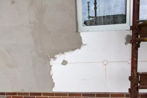 Reconstruction of the old house Stock Photos