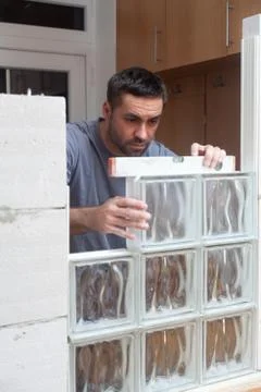 Reconstruction of an old house. Stock Photos