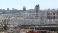 Reconstruction of republican football stadium for EURO 2012 in Kiev, Ukraine HD Footage