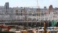 Reconstruction of republican football stadium for EURO 2012 in Kiev, Ukraine HD Footage