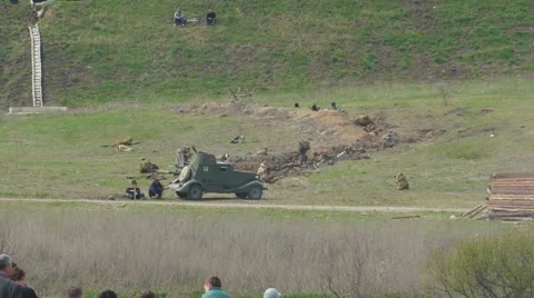 Reconstruction of the second world war. Episode6. Stock Footage 55404569