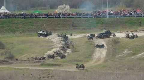 Reconstruction of the second world war.Episode 9. Stock Footage 55404551