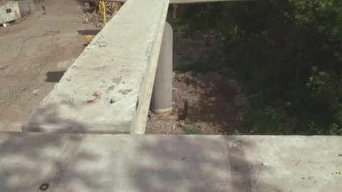 Reconstruction strictly bridge Stock Footage